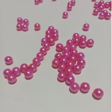 Перли прибивні 6 мм Рожевий 100 шт