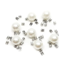 Перли прибивні 8 мм Білі 100 шт