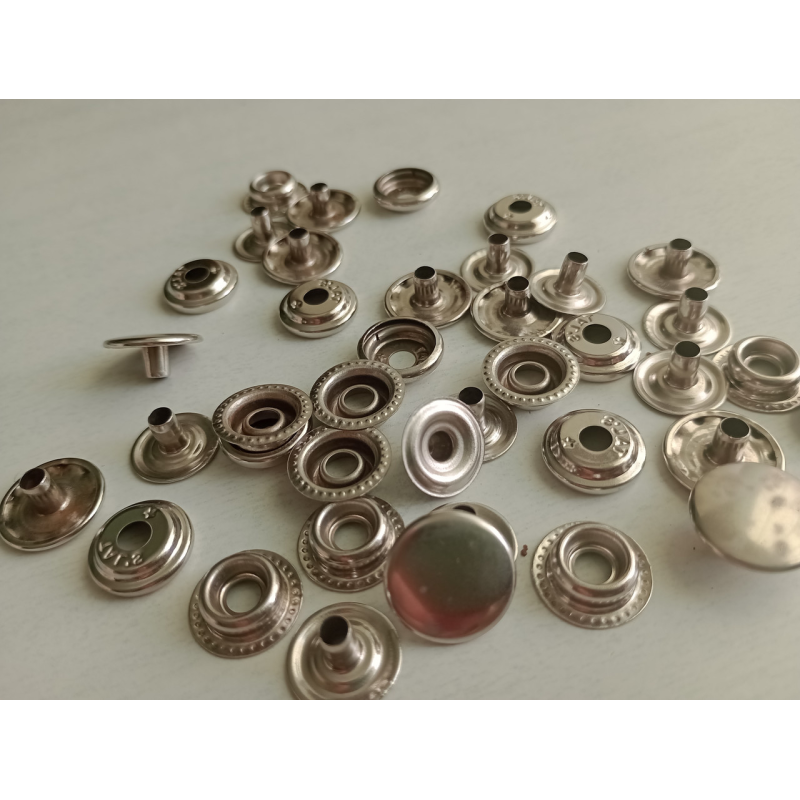 Кнопка Київська (Каппа) 15 мм Нікель, 50 шт