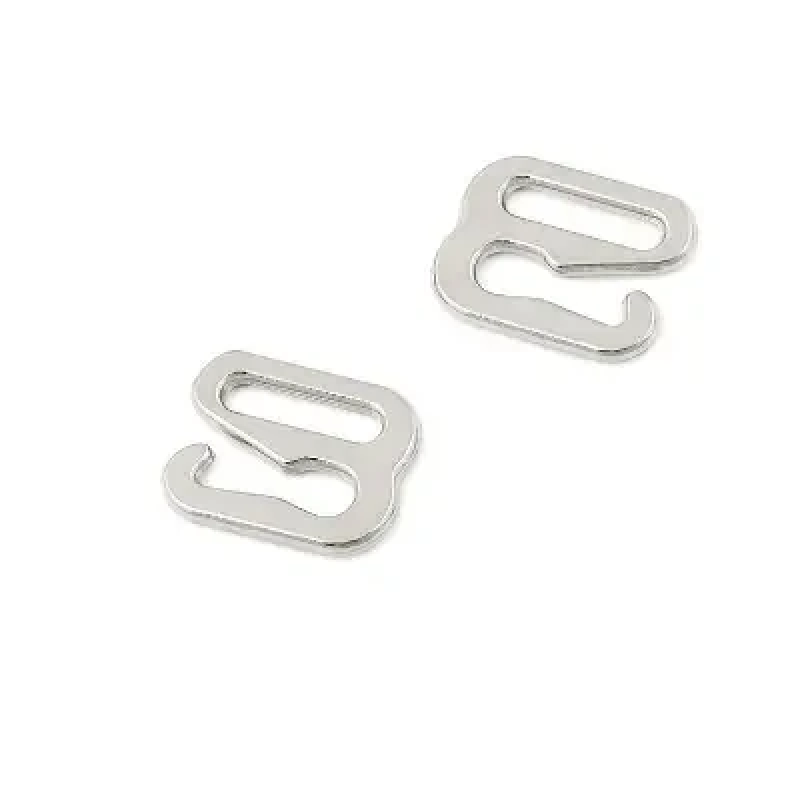 Гачок для бретелів 8 мм метал Нікель 50 шт