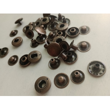 Кнопка ALFA 15 мм Антик 50 шт.