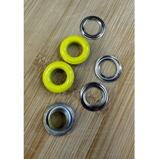 Люверс 8мм Нержавіючий Жовтий (110) 50 шт