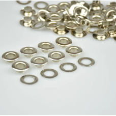 Люверс 8мм Нержавіючий Нікель №5 50 шт