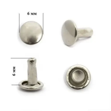 Хольнітен 6 мм двосторонній Нікель, 100 шт