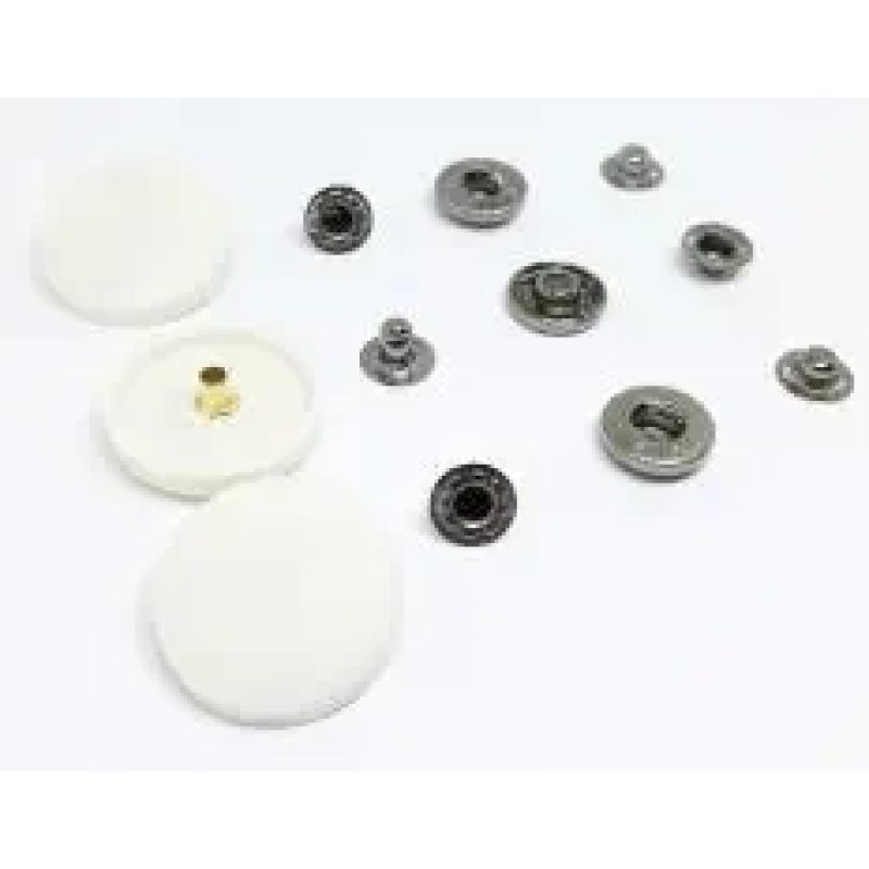 Кнопки пластикові 17 мм Білі, 50 шт