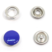 Кнопка BABY 9,5 мм закрита Т,Синій (340), 50 шт