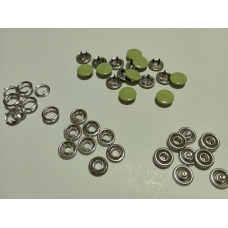 Кнопка BABY 9,5 мм закрита Зелена, 50 шт