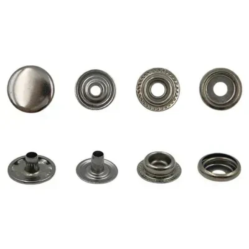 Кнопка Київська (Каппа) 12,5 мм Темний Нікель, 50 шт