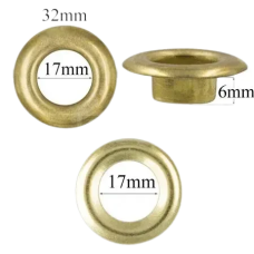 Люверс 17мм Золото №31 50 шт