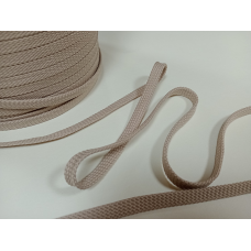 Шнур для Одягу плоский 8,5 мм Бежевий (10 метрів)