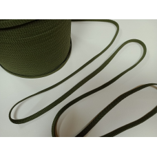 Шнур для одягу плоский 8,5 мм Хакі (10метрів)