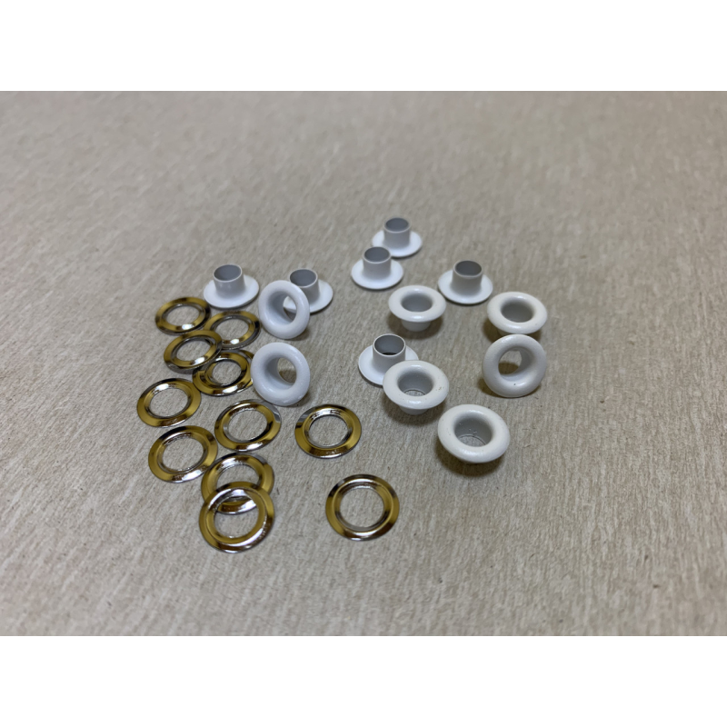 Люверс 5мм Нержавіючий Білий (101) 50 шт