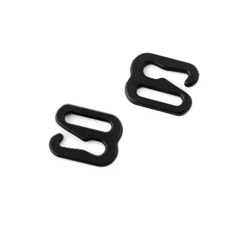 Гачок для бретелів 10 мм метал Чорний 50 шт