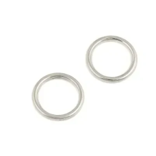 Кільце для бретелів 8 мм метал Нікель 50 шт