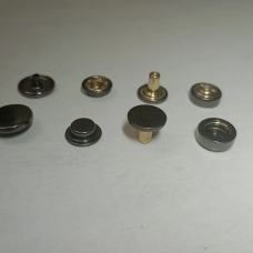 Кнопка Гамма 12.5 мм нержавіюча Темний Нікель 50 шт