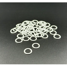 Кільце для бретелів 8 мм метал Біле 50 шт