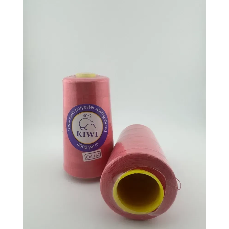 Нитки швейні №40/2 - колір Малина (№167)