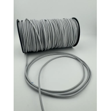 Шнур резинка (капелюшна) 3 мм Сірий 100 м