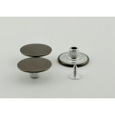 Гудзик для джинсів 20мм гладкий (Темний Нікель) 50 шт