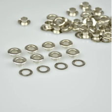 Люверс 6мм Нержавіючий Нікель №4 50 шт