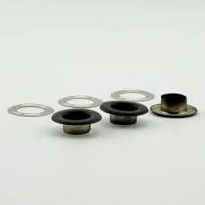 Люверс 8мм плоский Нержавіючий Чорний №5 50 шт