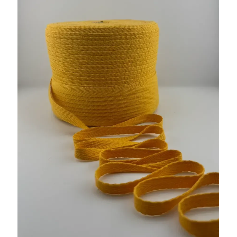 Кіперна стрічка 10 мм Темно Жовта (50 м)