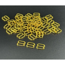 Регулятор для бретелів 10 мм метал Золото  50 шт